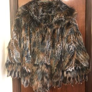 FABULOUS GENUINE FOX PONCHO